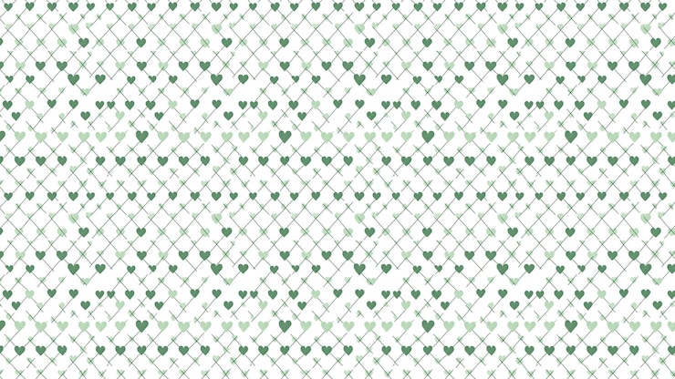 Photo modèle de cœur vert sans couture