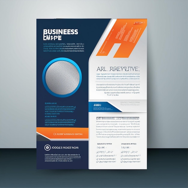 Modèle de conception d'affiches et de brochures commerciales élégantes pour une utilisation en entreprise
