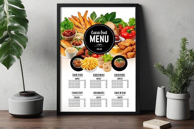 Modèle de conception du menu du restaurant