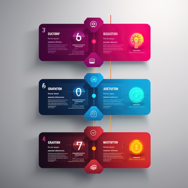 Photo modèle de conception d'étiquette infographique vectorielle avec des icônes et 4 options ou étapes peut être utilisé pour les présentations de diagrammes de processus, la disposition du flux de travail, le diagramme de flux de bannières, le graphique d'information