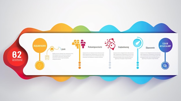 Modèle de conception d'étiquette infographique vectorielle avec des icônes et 4 options ou étapes Peut être utilisé pour les présentations de diagrammes de processus, la disposition du flux de travail, le diagramme de flux de bannières, le graphique d'information