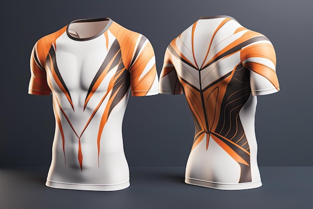 Modèle de conception de sport Tshirt pour maillot de football ou kit de football