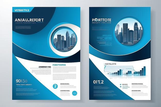 Modèle de conception vectorielle pour la brochure Rapport annuel Magazine Affiche Présentation d'entreprise