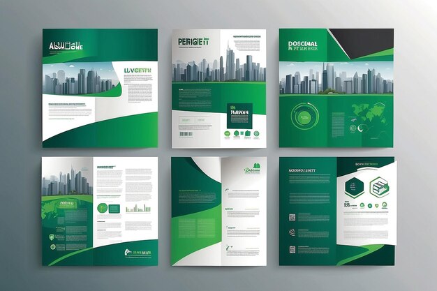 Modèle de conception vectorielle pour la brochure Rapport annuel Magazine Affiche Présentation d'entreprise
