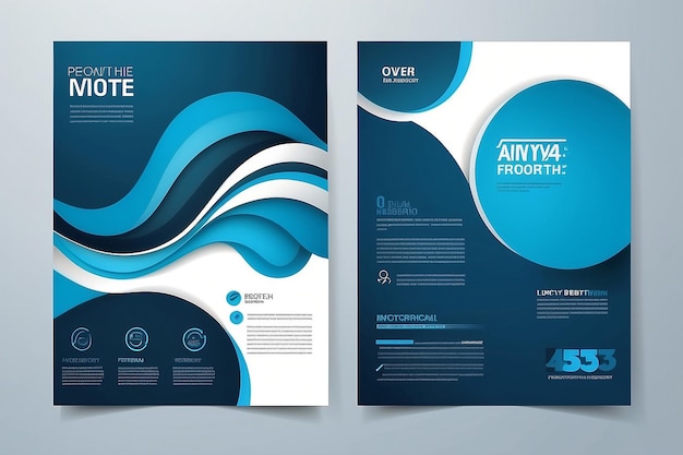 Modèle de conception vectorielle pour la brochure Rapport annuel Magazine Affiche Présentation d'entreprise