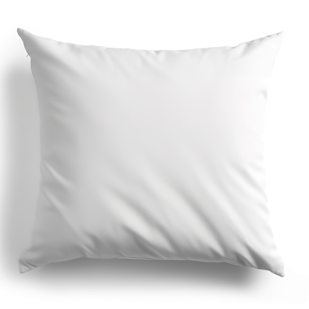 Photo modèle de coussin blanc carré blanc