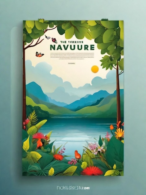 Modèle de couverture du magazine Nature