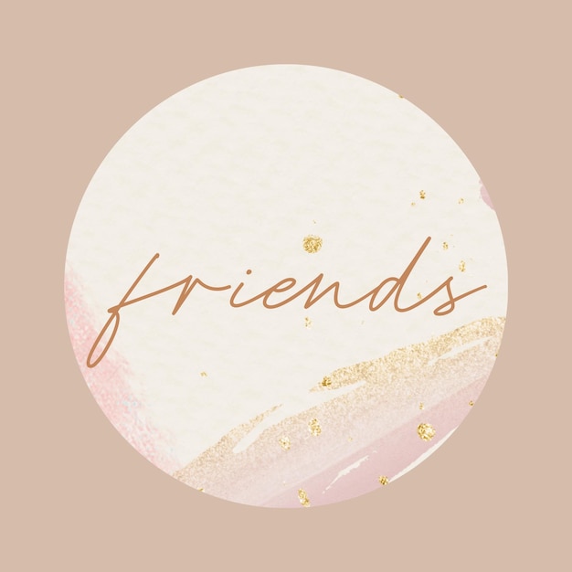 Un modèle de couverture esthétique pour les amis d'Instagram