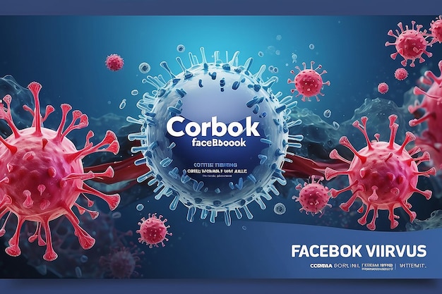 Modèle de couverture Facebook pour le virus CoronaModèle de couverture Facebook pour le virus CoronaModèle de couverture Facebook pour le virus Corona