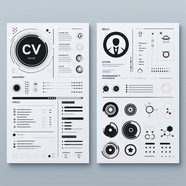 modèle de CV vectoriel minimaliste