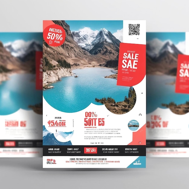 Modèle de dépliant de vente de voyages