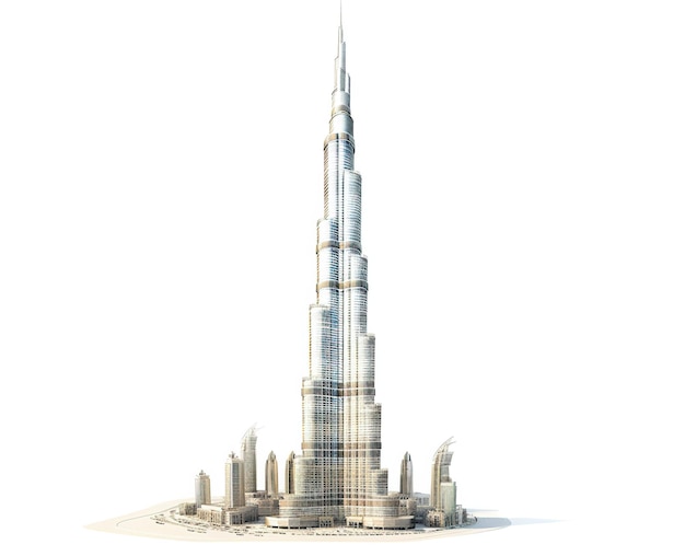 Un modèle du plus haut bâtiment du monde.