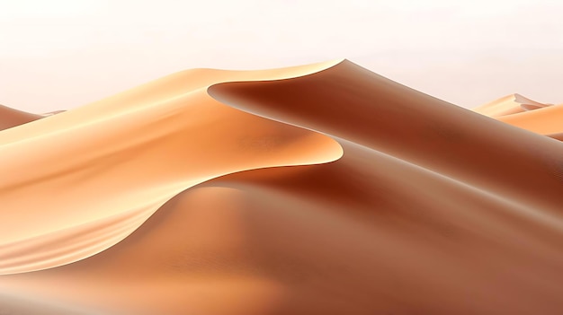 Un modèle d'une dune de sable de couleur rose et marron