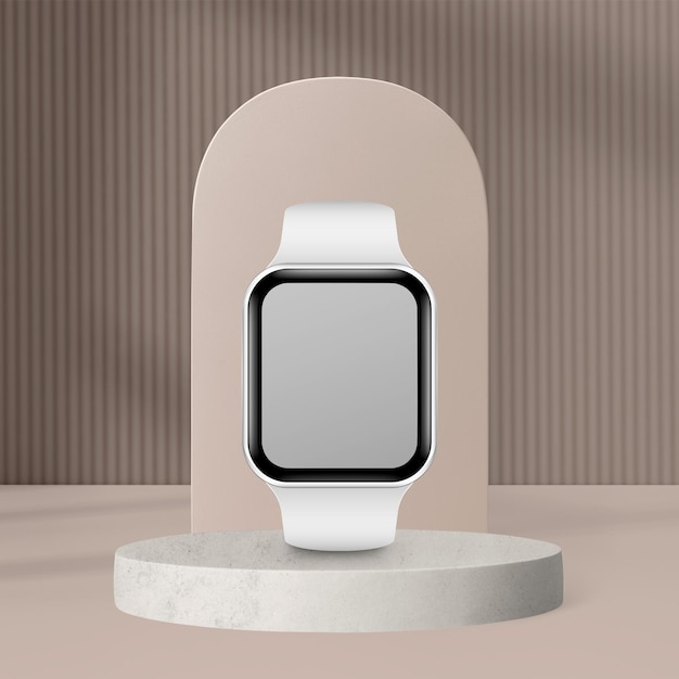 Modèle d'écran de montre intelligente png conception de produit de dispositif numérique transparent