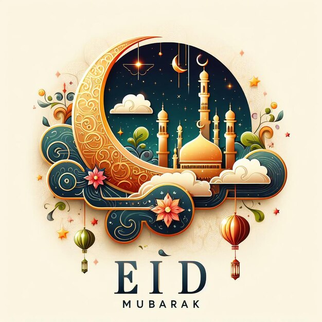 Le modèle d'Eid Mubarak