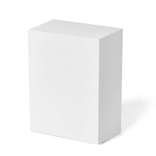 modèle d'emballage en boîte blanche modèle de conception d'arrière-plan du produit récipient carton emballage en blanc