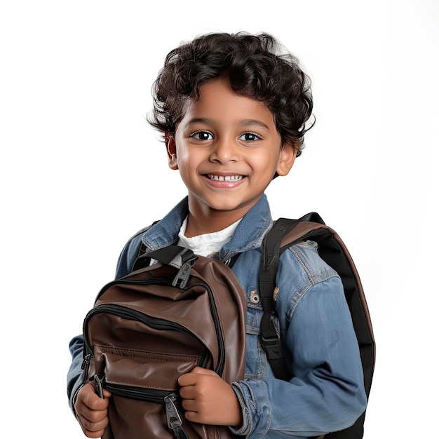 Modèle enfant indien souriant