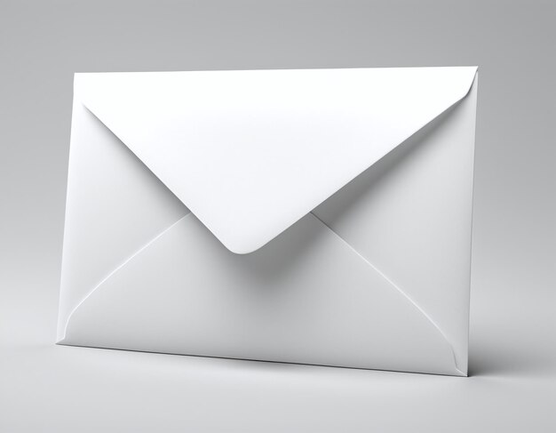 Modèle d'enveloppe de lettre à fond isolé