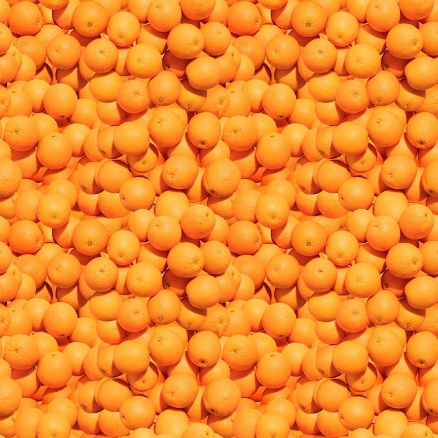 Modèle fabriqué à partir de bouquet d'oranges Vue de dessus design plat Alimentation saine