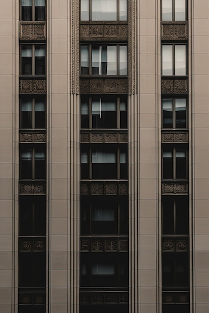 Modèle de façade de bâtiment urbain générative ai