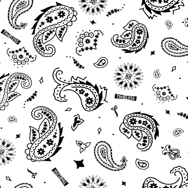 Photo modèle floral en patchwork avec des motifs de fleurs paisley et indiennes modèle de style damasc pour le textile et la décoration