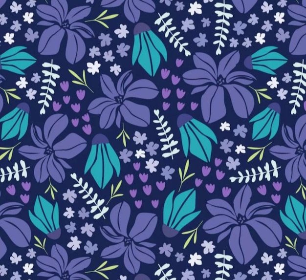 modèle floral tissu de fleurs dessin textile illustration de fleurs