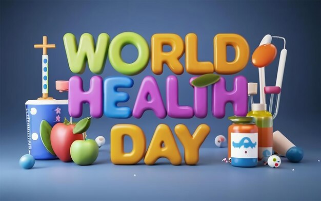 Photo modèle de fond de la journée mondiale de la santé