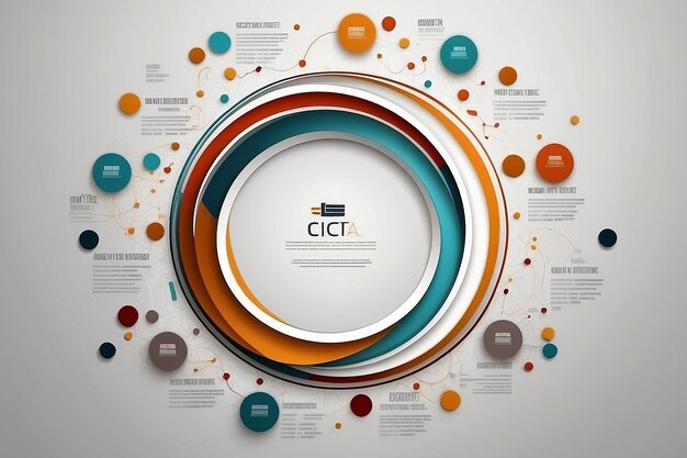 Photo le modèle de groupe de cercle peut être utilisé pour le concept d'entreprise