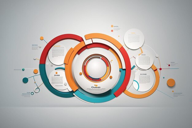 Photo le modèle de groupe de cercle peut être utilisé pour le concept d'entreprise