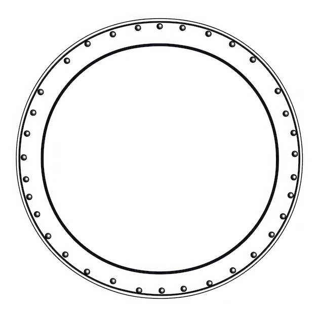 Modèle de hublot en ligne de forme ovale