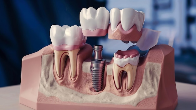 Modèle d'implant dentaire