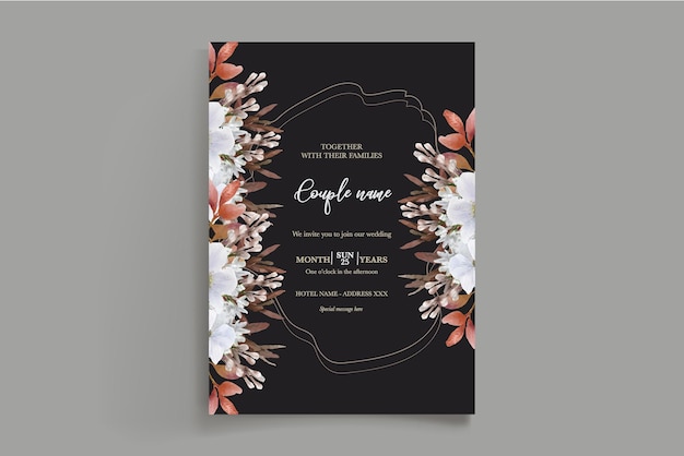 Modèle d'invitation à la douche de mariée