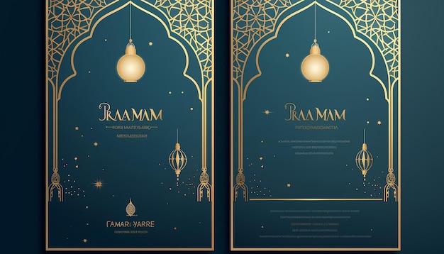 Modèle d'invitation pour le ramadan