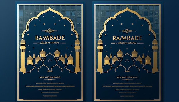 Modèle d'invitation pour le ramadan
