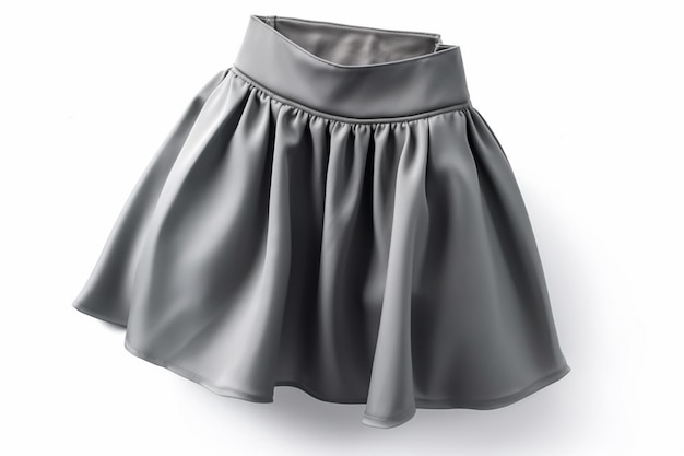 Photo modèle de jupe courte grise pour femme
