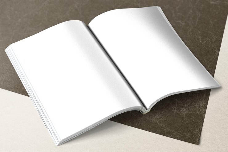Photo modèle de livre transparent png sur le sol