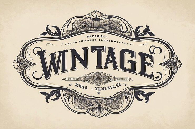 Photo modèle de logo vintage