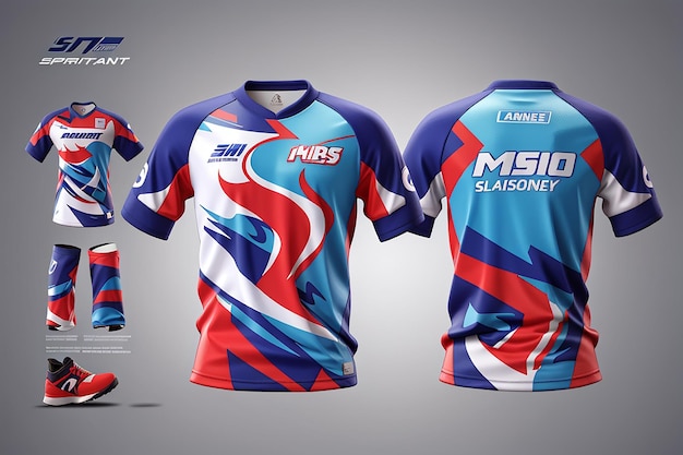 modèle de maillot de sport modèle de maillot de sport de sublimation