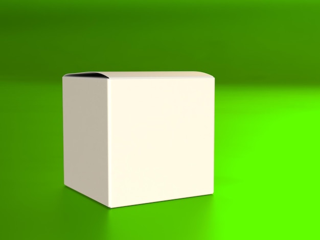 Photo modèle de maquette de boîte à cosmétiques design clair classique