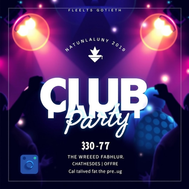 Modèle de message sur les réseaux sociaux pour les fêtes du club