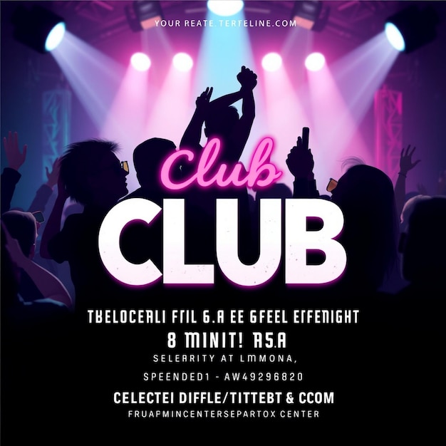 Modèle de message sur les réseaux sociaux pour les fêtes du club