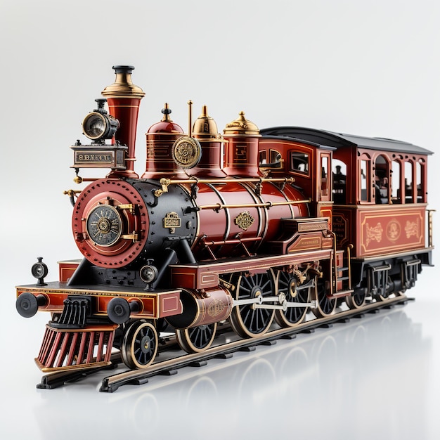 Modèle miniature 3D d'un train