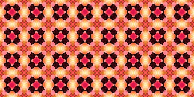 Modèle de mosaïque carrée transparente Fond kaléidoscope abstrait Texture horizontale