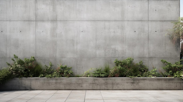 Modèle de mur de béton gris vide