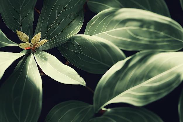 Modèle de nature sans couture agrandi fond tropical