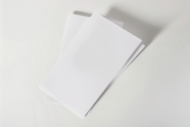 Photo modèle de papier blanc créé avec l'ia générative
