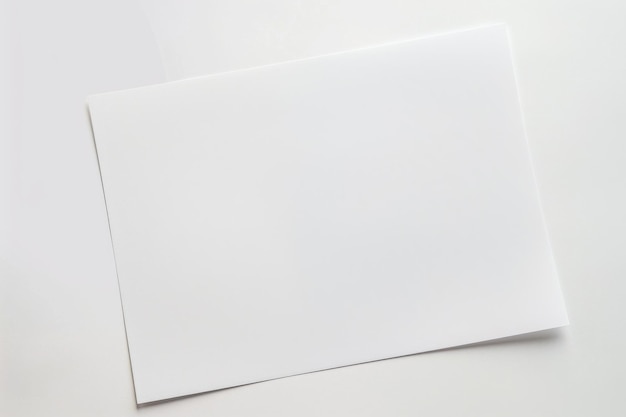 Photo modèle de papier blanc créé avec l'ia générative