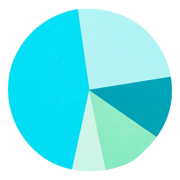 Modèle de papier de graphique de pie Png élément d'artisanat manuel d'affaires