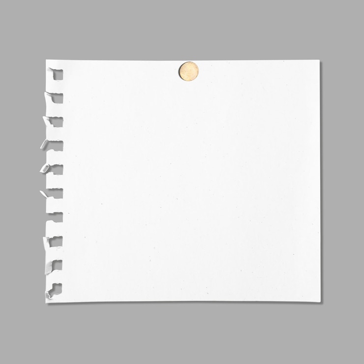 Photo modèle de papier de note png de conception transparente