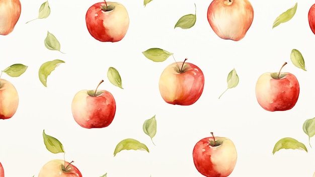 Photo modèle de pomme aquarelle